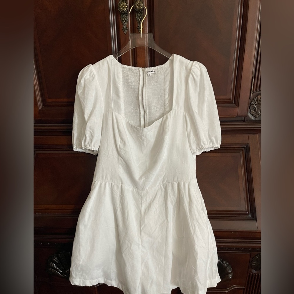 Reformation || Dionne White Linen Romper